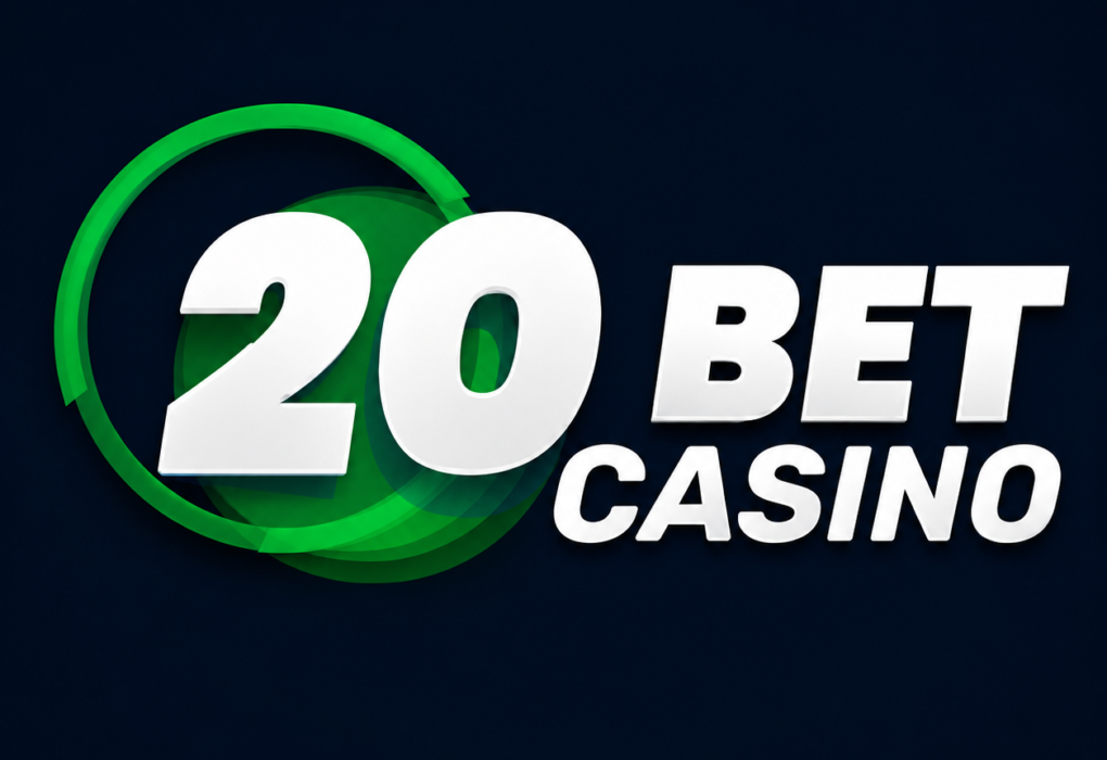 20Bet Casino app logo in 4K HD quality with green and white branding