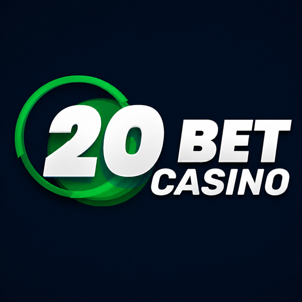 20Bet Casino app logo in 4K HD quality with green and white branding