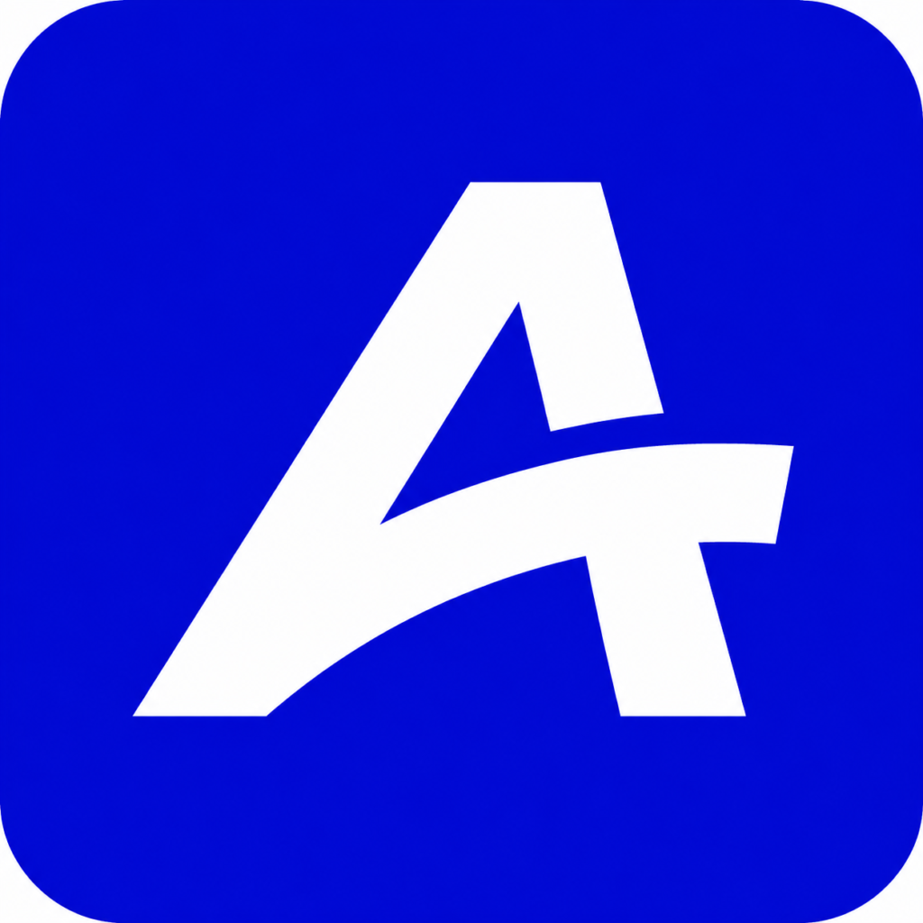 Paripesa A logo in 4K HD quality with white letter A on blue background