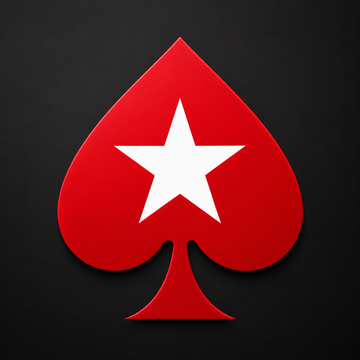 PokerStars Sports app logo in 4K HD quality featuring the iconic red spade and white star
